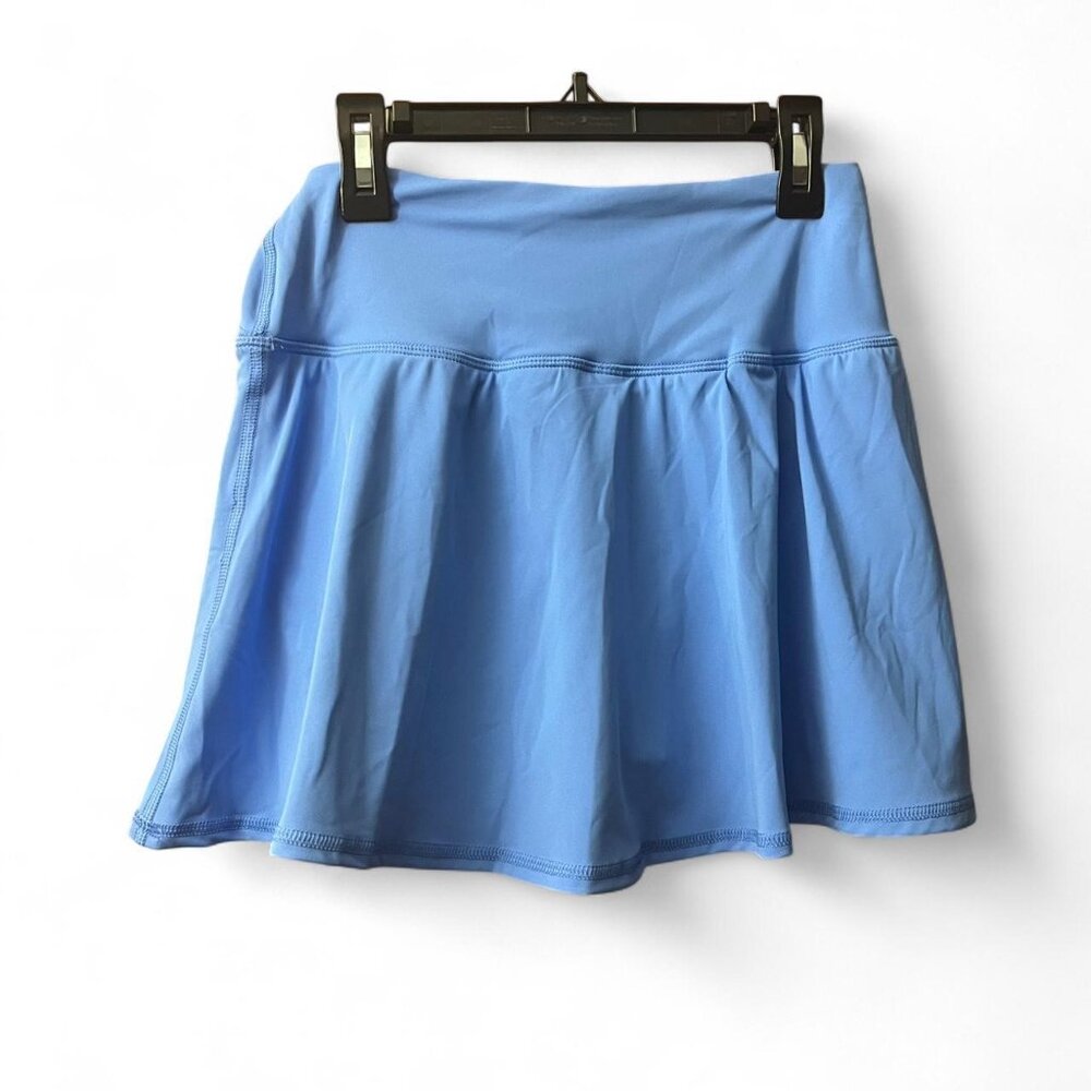 90 Degree Light blue mini tennis skirt